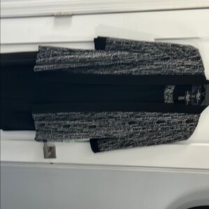 Women's Black and Silver Dress with Jacket